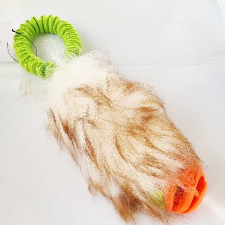 Pocket Chuckit Air Sheep Fur Bungee tug