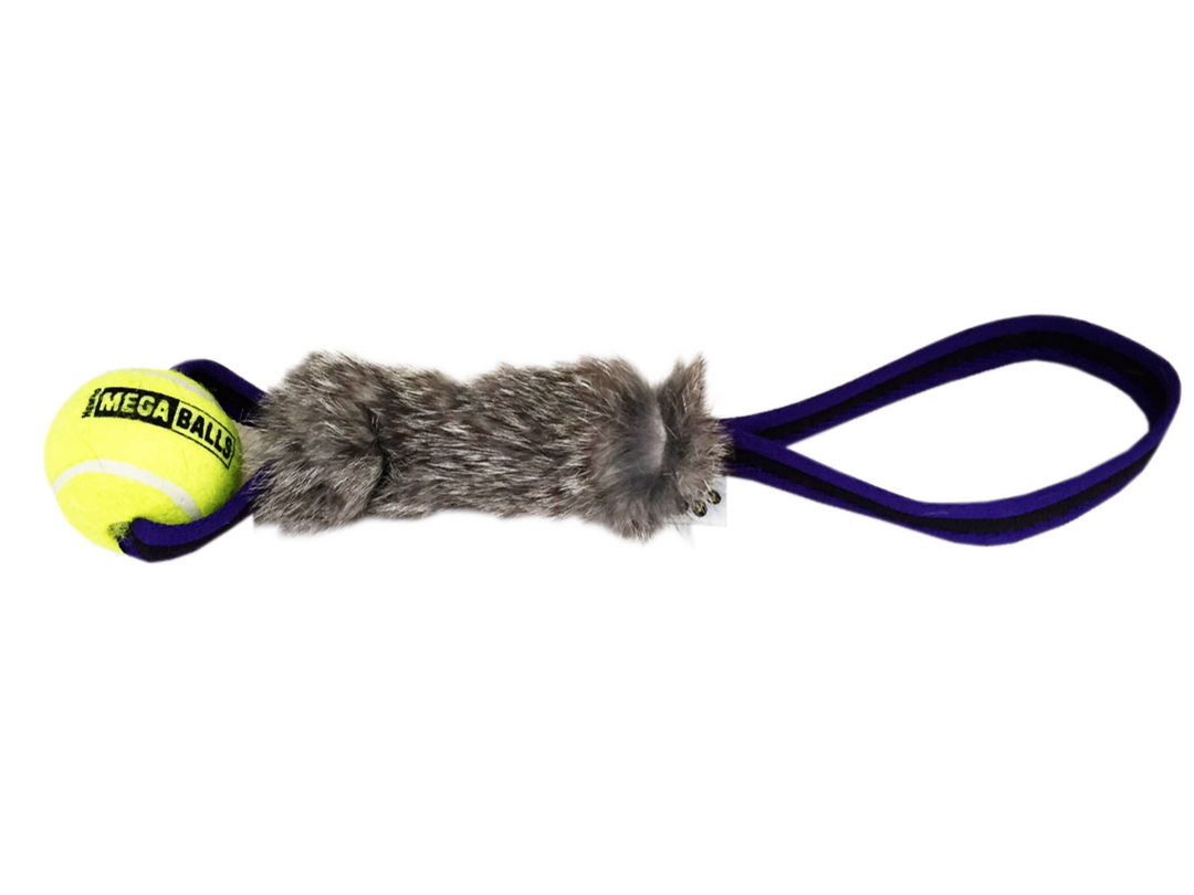 Paws Made Rabbit Mini Tennis ball Tug