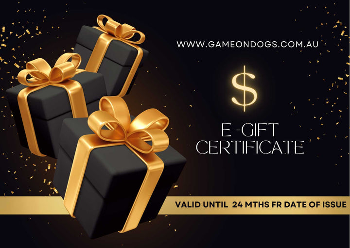 Game on Dogs Gift Card