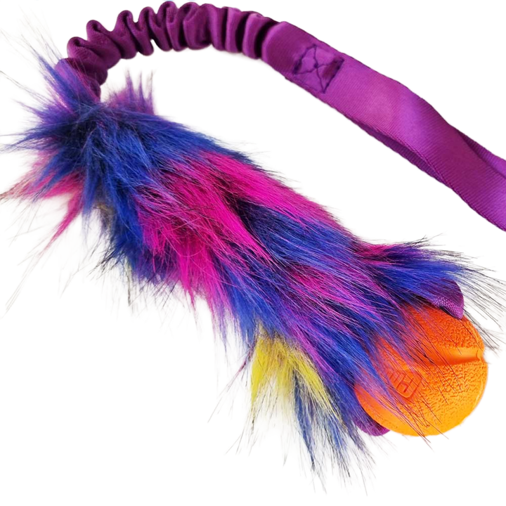 Faux Fur Chuckit Ball Bungee Tug