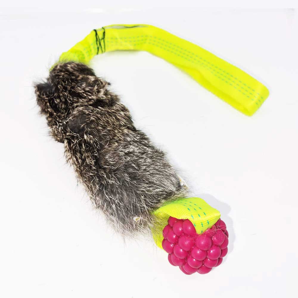TugAway Bungee Raspberry Rabbit Tug