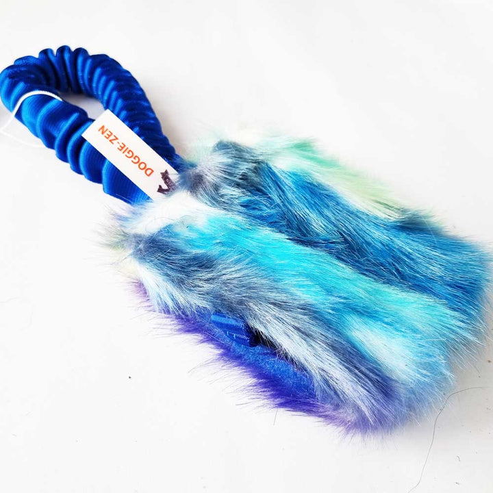 Pocket Faux Fur Bungee Treat pouch