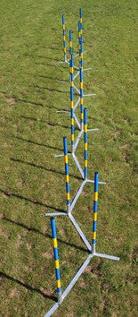 Channel weaves - 12 pole metal base