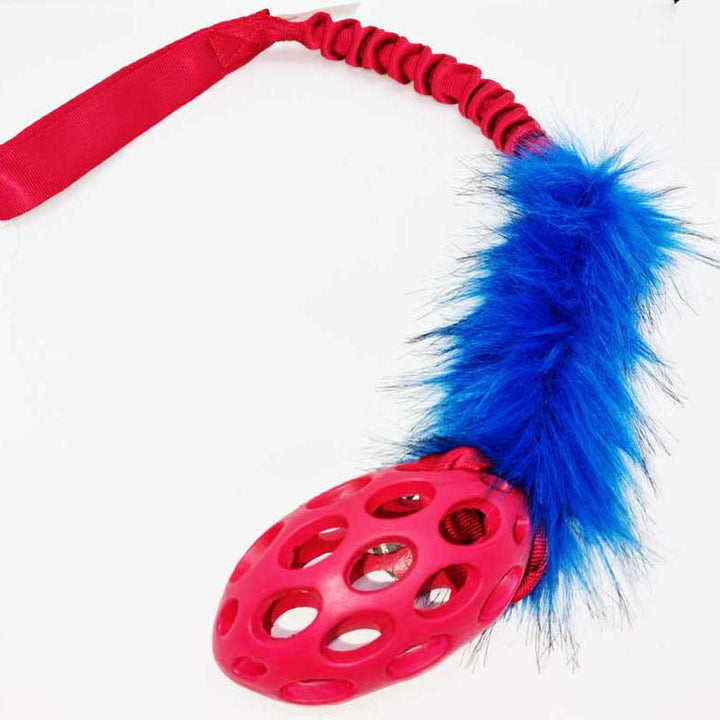 Hol-ee Football Faux Fur  Bungee Tug