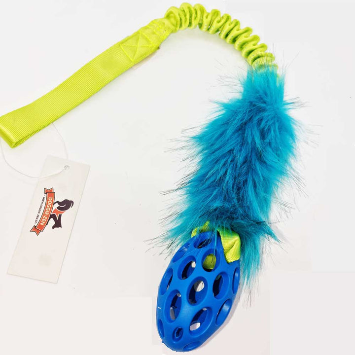 Hol-ee Football Faux Fur  Bungee Tug