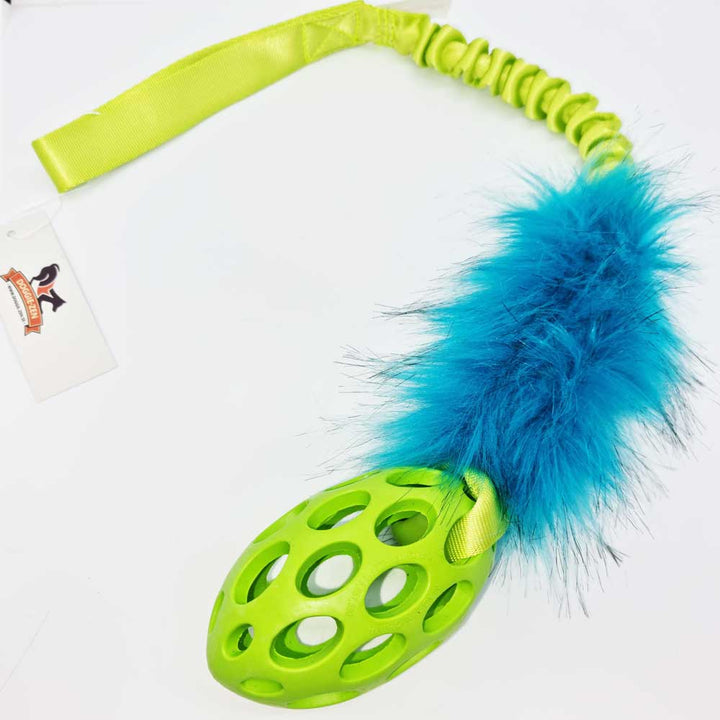 Hol-ee Football Faux Fur  Bungee Tug