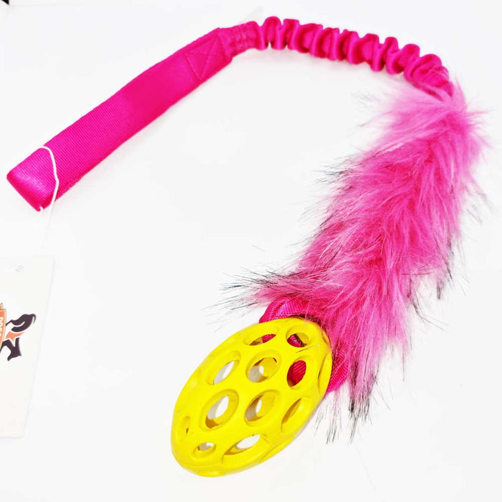 Hol-ee Football Faux Fur  Bungee Tug