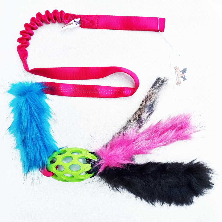 Holee Football with Multi Fur Octopus arms Bungee Chaser