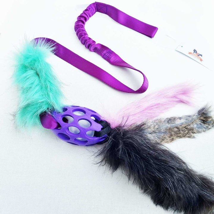 Holee Football with Multi Fur Octopus arms Bungee Chaser