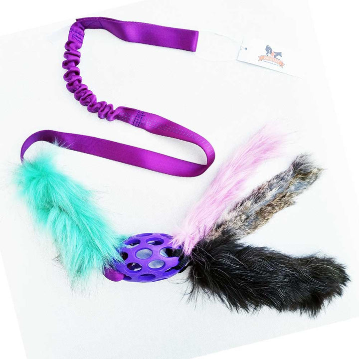 Holee Football with Multi Fur Octopus arms Bungee Chaser