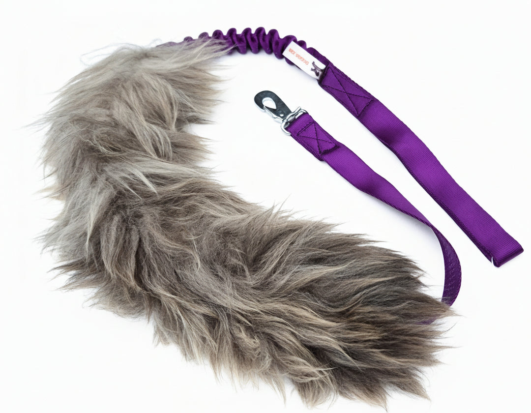 Sheepskin Bungee Tug Leash