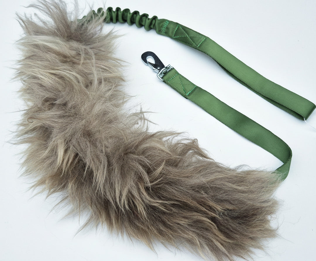 Sheepskin Bungee Tug Leash