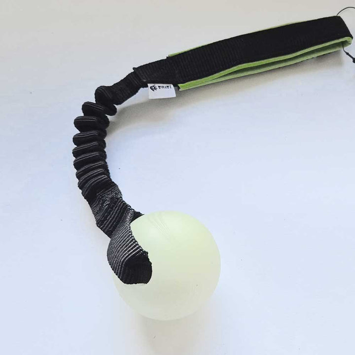 Chuckit Max Glow Ball with bungee tug