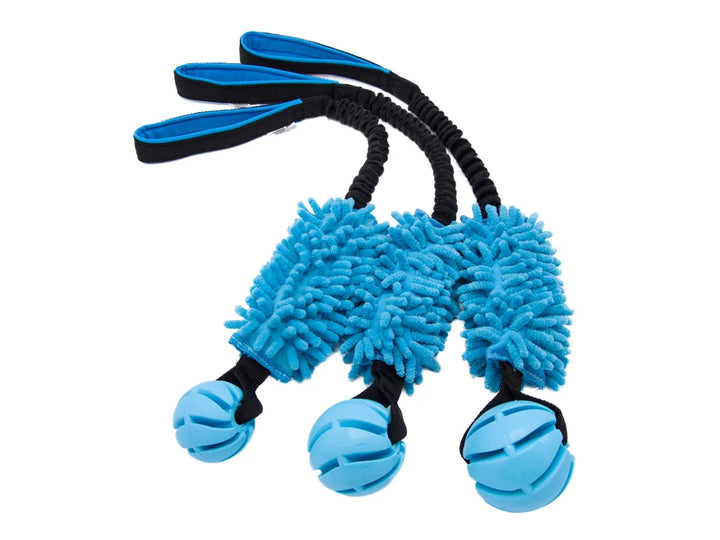 Sumplast ball with mop bungee tug