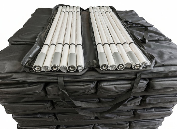 Channel weaves - 12 pole metal base