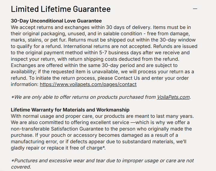 Voila Ultimate Treat Pouch - Standard