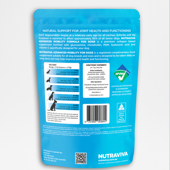 Nutraviva Advanced Mobility Formula for Dogs
