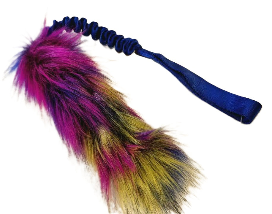 Faux fur bungee tug