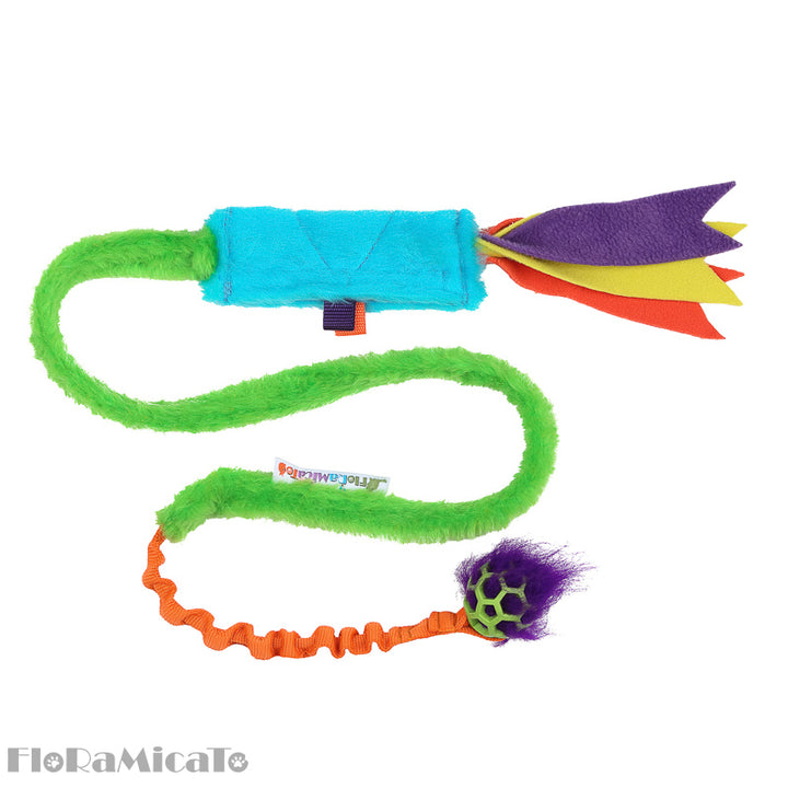 Floramicato Fluffy Treat Pouch CHASER with mini Holee Roller