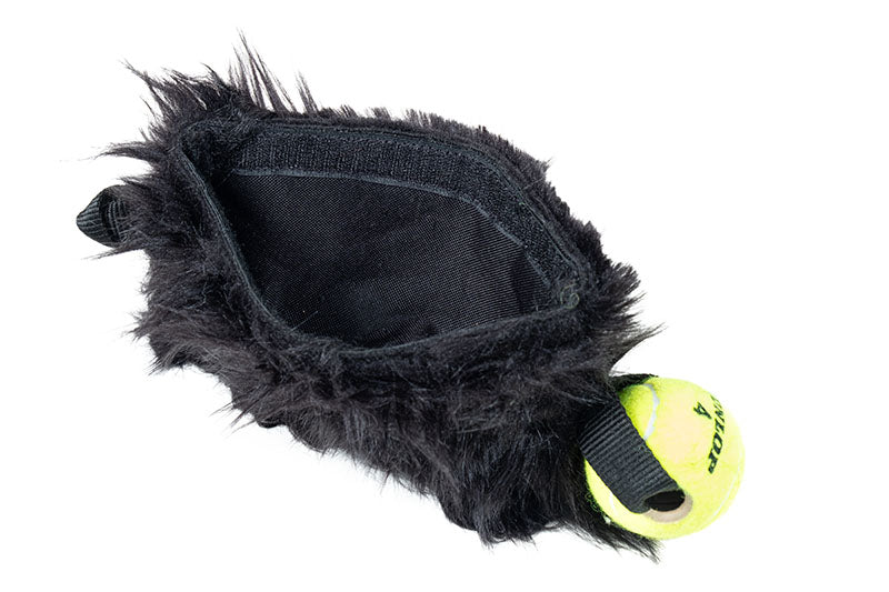 Faux fur Treat Pouch with Ball