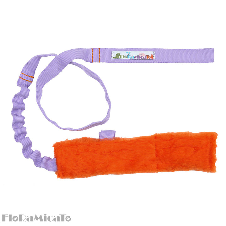 Fluffy Nyam Squeaky Treat Pouch Bungee Chaser