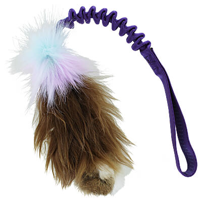 Tricolor Fur Bungee Tug