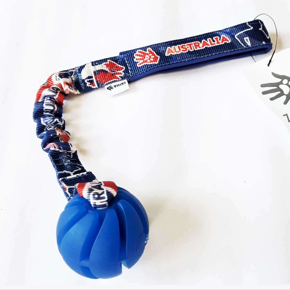 Furry Patriots Spiral ball with bungee tug