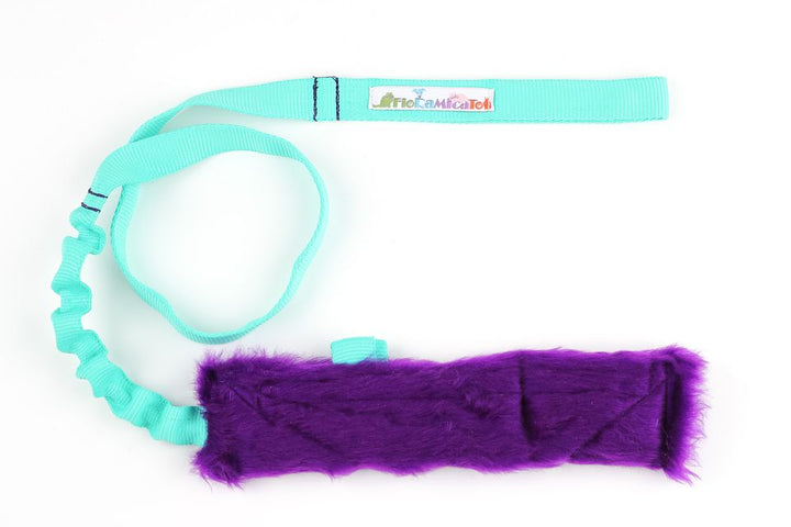 Fluffy Nyam Squeaky Treat Pouch Bungee Chaser