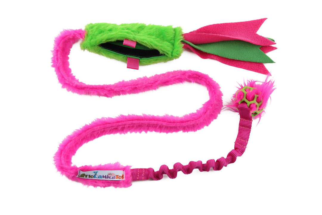 Floramicato Fluffy Treat Pouch CHASER with mini Holee Roller