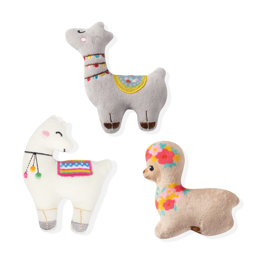 Fringe Studio Llama Love 3-Piece Small Dog Toy Set