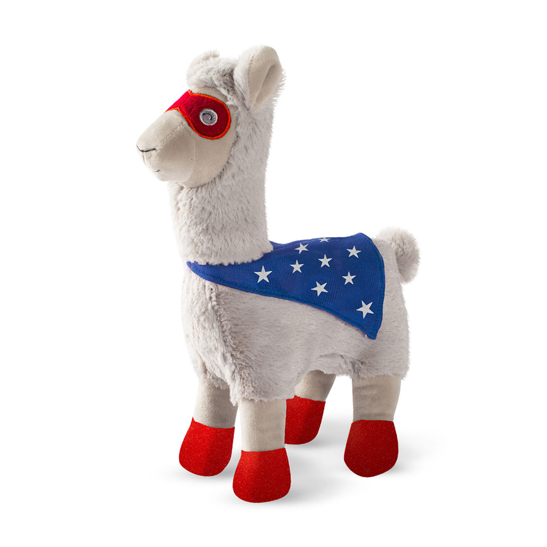 Fringe Studio Super Llama To The Rescue Plush Dog Toy