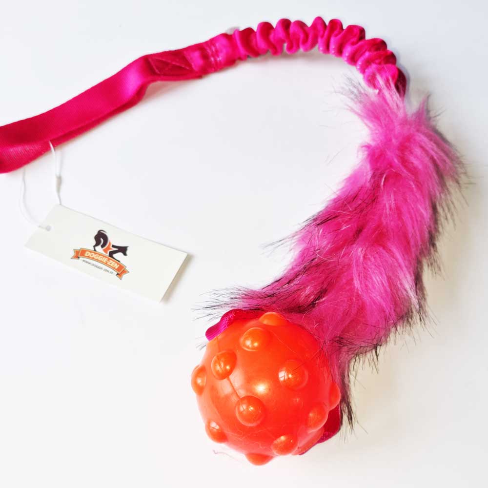 Faux fur bungee with Jolly Ball