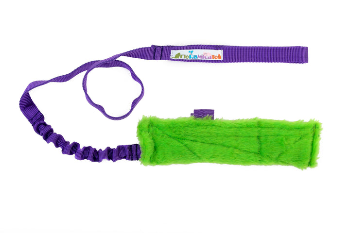 Fluffy Nyam Squeaky Treat Pouch Bungee Chaser