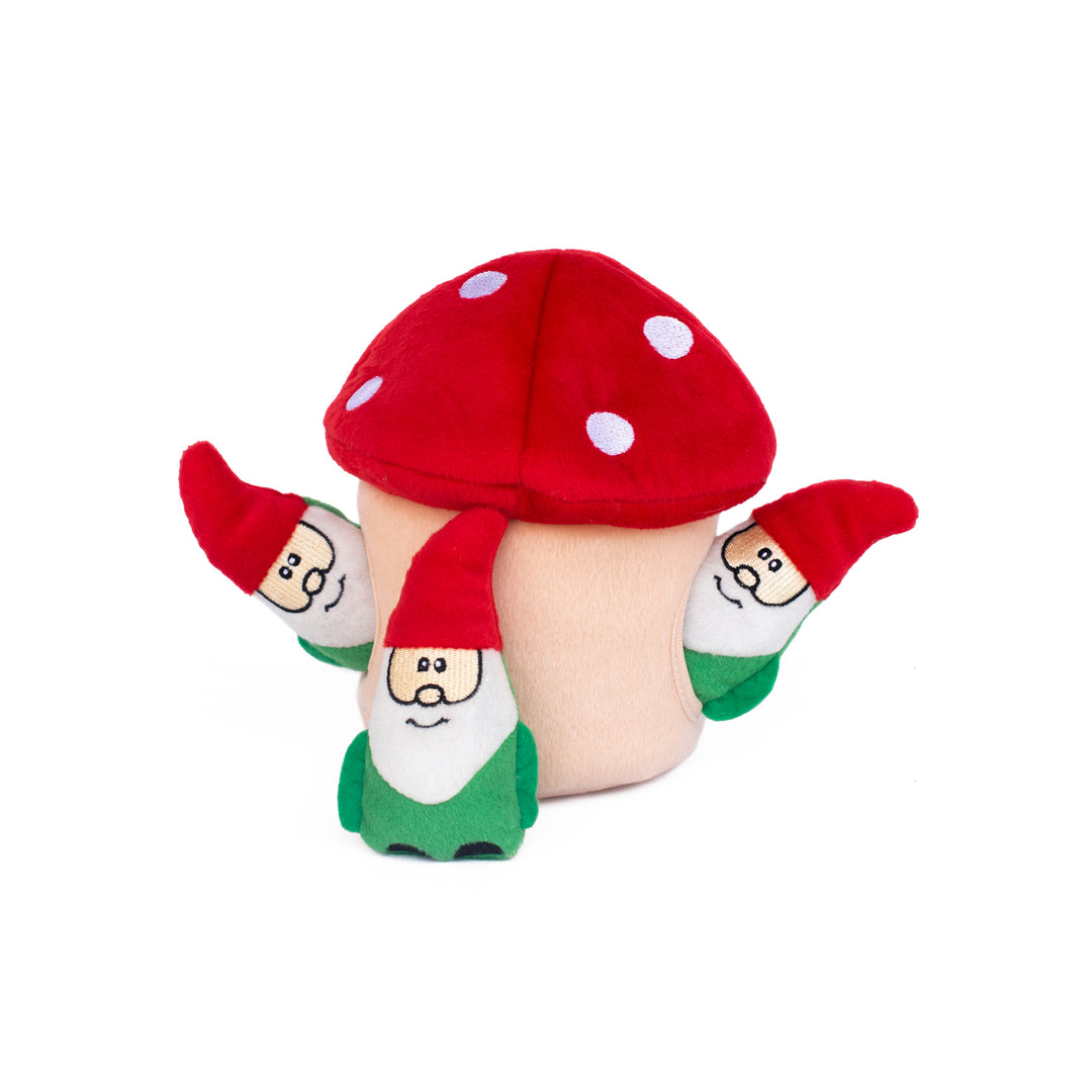 Zippy Paws Christmas Holiday Burrow -  Gnomes in Mushroom