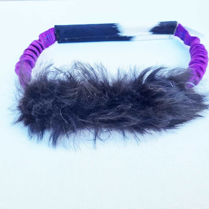 Bungee Ring with Sheepskin and Cowhide