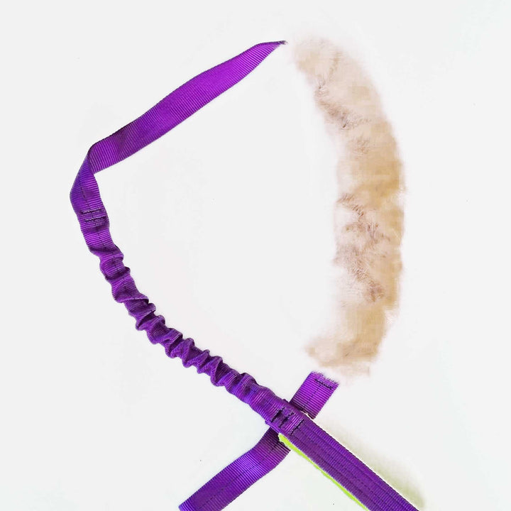 Double Handle Faux fur Bungee Tug